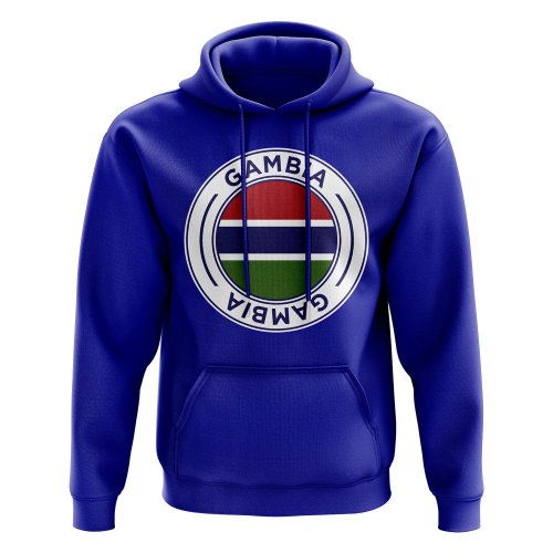 Gambia Football Badge Hoodie (Royal)