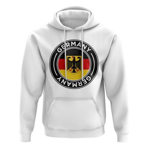 Germany Football Badge Hoodie (White)