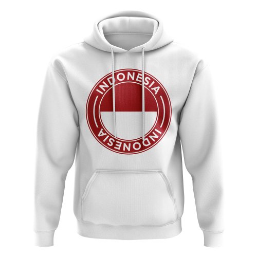 Indonesia Football Badge Hoodie (White)