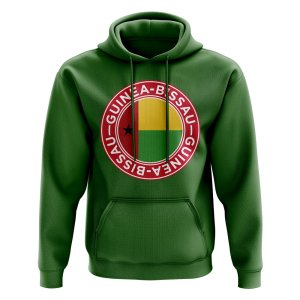 Guinea Bissau Football Badge Hoodie (Green)