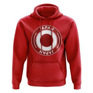 Japan Football Badge Hoodie (Red)