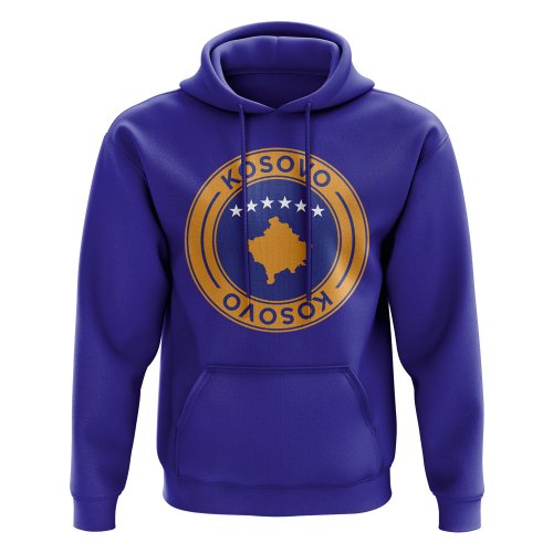 Kosovo Football Badge Hoodie (Royal)