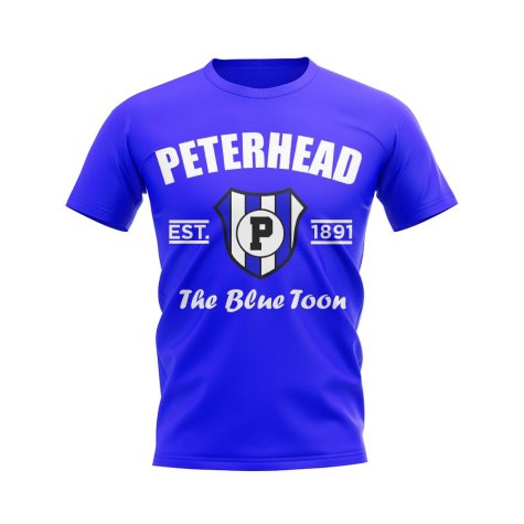 Peterhead Established Football T-Shirt (Royal)