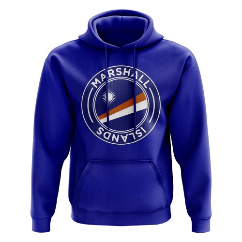 Marshall Islands Football Badge Hoodie (Royal)