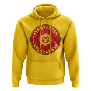 Kyrgyzstan Football Badge Hoodie (Yellow) Kyrgyzstan Football Badge Hoodie (Yellow)