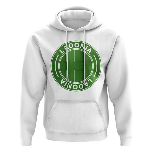 Ladonia Football Badge Hoodie (White)