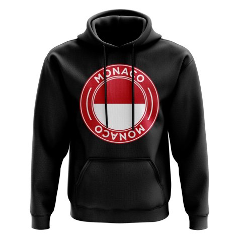 Monaco Football Badge Hoodie (Black)