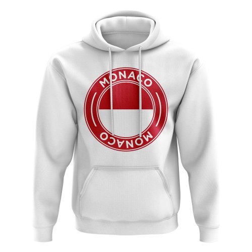 Monaco Football Badge Hoodie (White)