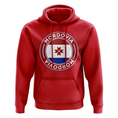 Mordovia Football Badge Hoodie (Red)
