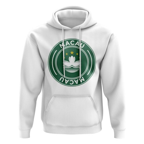Macau Football Badge Hoodie (White)