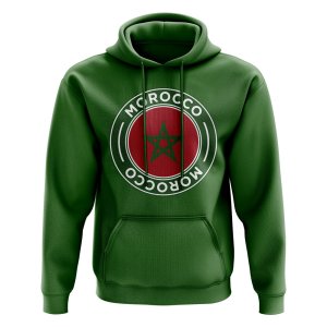 Morocco Football Badge Hoodie (Green)