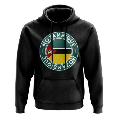 Mozambique Football Badge Hoodie (Black)