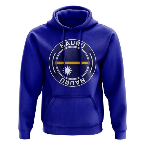 Nauru Football Badge Hoodie (Royal)