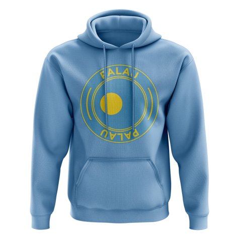 Palau Football Badge Hoodie (Sky)