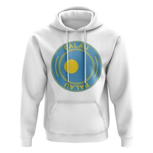 Palau Football Badge Hoodie (White)