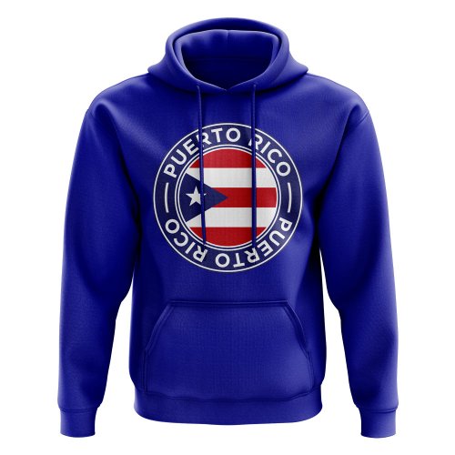 Puerto Rico Football Badge Hoodie (Royal)