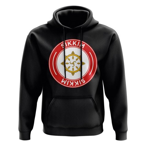 Sikkim Football Badge Hoodie (Black)