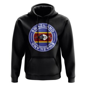 Swaziland Football Badge Hoodie (Black)