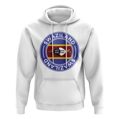 Swaziland Football Badge Hoodie (White)