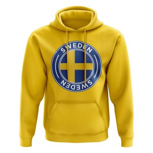 Sweden Football Badge Hoodie (Yellow)