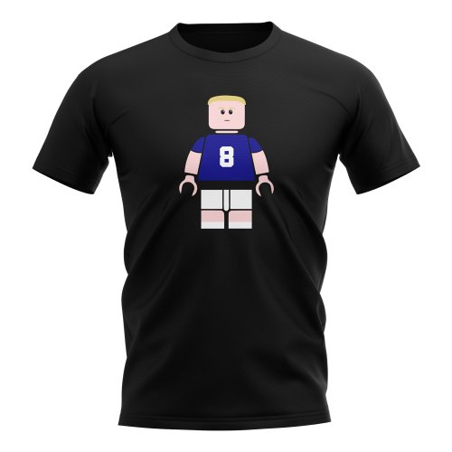 Paul Gascoigne Rangers Brick Footballer T-Shirt (Black)