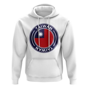 Taiwan Football Badge Hoodie (White)