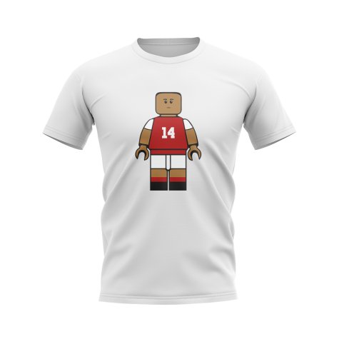 Thierry Henry Arsenal Brick Footballer T-Shirt (White)