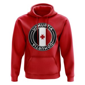 Udmurtia Football Badge Hoodie (Red) Udmurtia Football Badge Hoodie (Red)