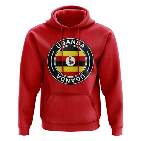 Uganda Football Badge Hoodie (Red)