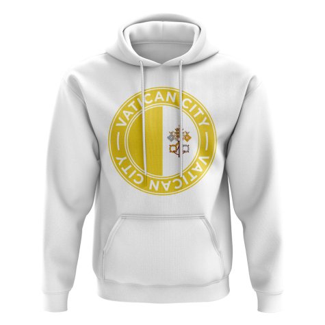 Vatican City Football Badge Hoodie (White)