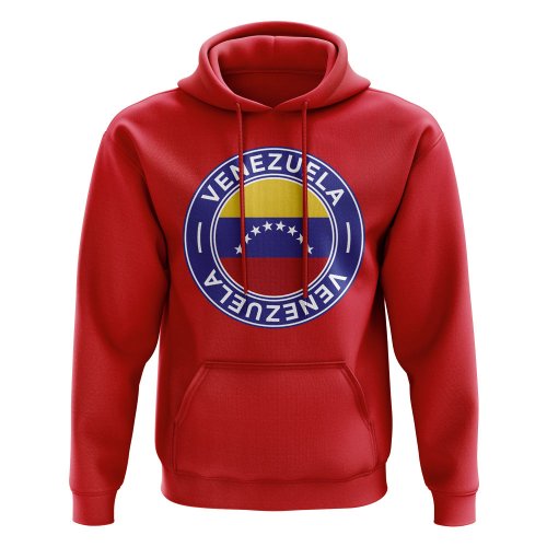 Venezuela Football Badge Hoodie (Red)