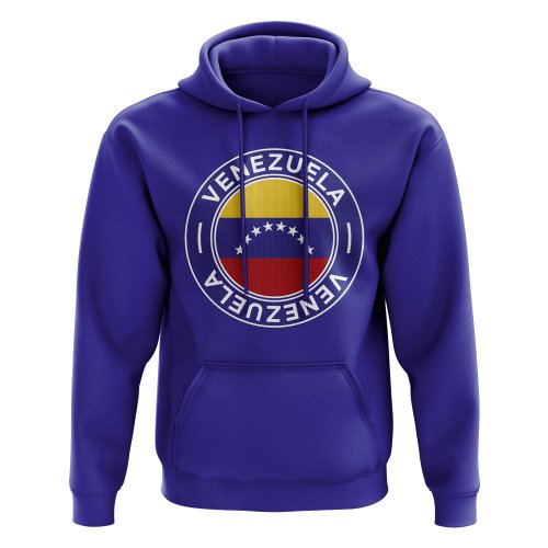 Venezuela Football Badge Hoodie (Royal)