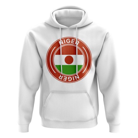 Niger Football Badge Hoodie (White)