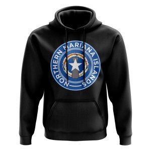 Northern Mariana Football Badge Hoodie (Black)