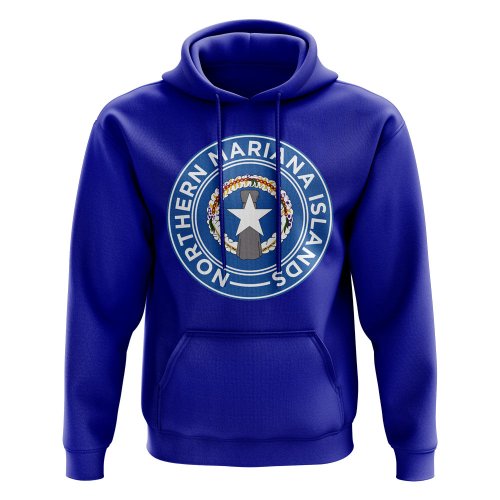 Northern Mariana Islands Football Badge Hoodie (Royal)