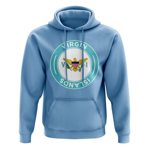 Virgin Islands US Football Badge Hoodie (Sky)