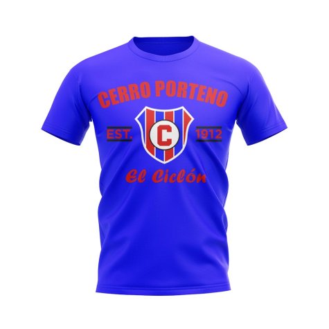 Cerro Porteno Established Football T-Shirt (Royal)