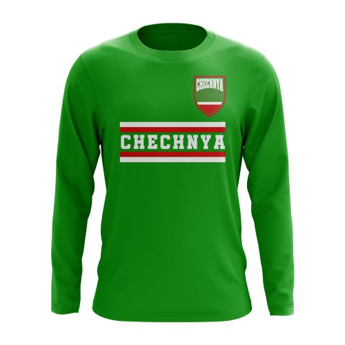 Chechnya Core Football Country Long Sleeve T-Shirt (Green)