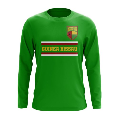 Guinea Bissau Core Football Country Long Sleeve T-Shirt (Green)