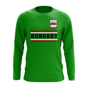 Hungary Core Football Country Long Sleeve T-Shirt (Green) Hungary Core Football Country Long Sleeve T-Shirt (Green)