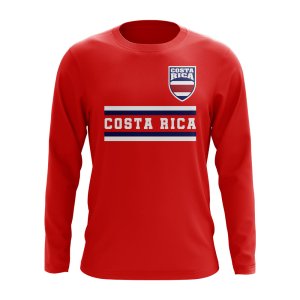 Costa Rica Core Football Country Long Sleeve T-Shirt (Red)