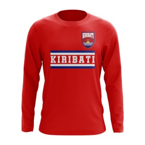 Kiribati Core Football Country Long Sleeve T-Shirt (Red)