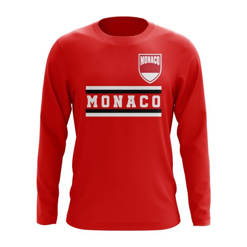 Monaco Core Football Country Long Sleeve T-Shirt (Red)