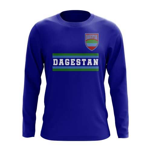Dagestan Core Football Country Long Sleeve T-Shirt (Royal)