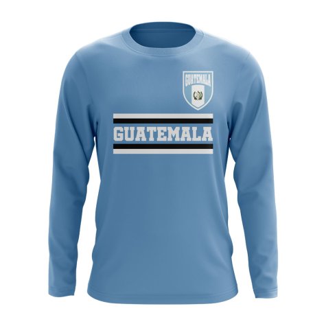 Guatemala Core Football Country Long Sleeve T-Shirt (Sky)