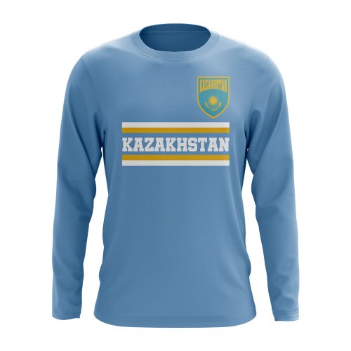 Kazakhstan Core Football Country Long Sleeve T-Shirt (Sky)