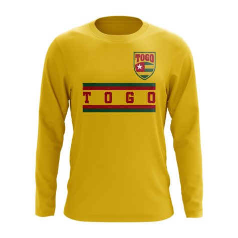 Togo Core Football Country Long Sleeve T-Shirt (Yellow)