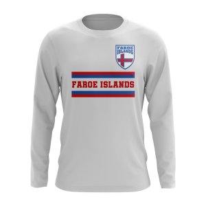 Faroe Islands Core Football Country Long Sleeve T-Shirt (White) Faroe Islands Core Football Country Long Sleeve T-Shirt (White)