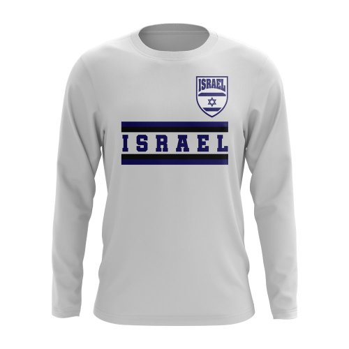 Israel Core Football Country Long Sleeve T-Shirt (White)