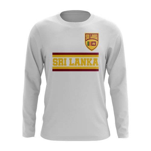 Sri Lanka Core Football Country Long Sleeve T-Shirt (White)